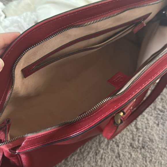 Gucci- red large Rebelle bag - Picture 4 of 4